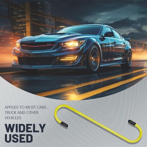 4PCS Brake Caliper Hanger Hooks, Caliper Hanger with Rubber Tips, Durable Steel Auto Brake Caliper Hangers, Automotive Tool Use for Braking, Bearing, Axle, Suspension System Work (Yellow, 4PCS) in Saudi Arabia