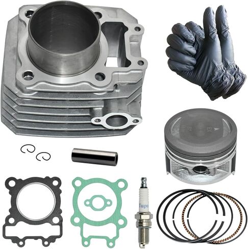 69mm اسطوانة المكبس الدائري طوقا أعلى نهاية إعادة بناء عدة متوافقة مع كاواساكي بايو 250 Bayou250 KLF250A KLF250A3 KLF250A6F KLF250AAF KLF250ABF 4X2 2003-2011 ATV in Kuwait