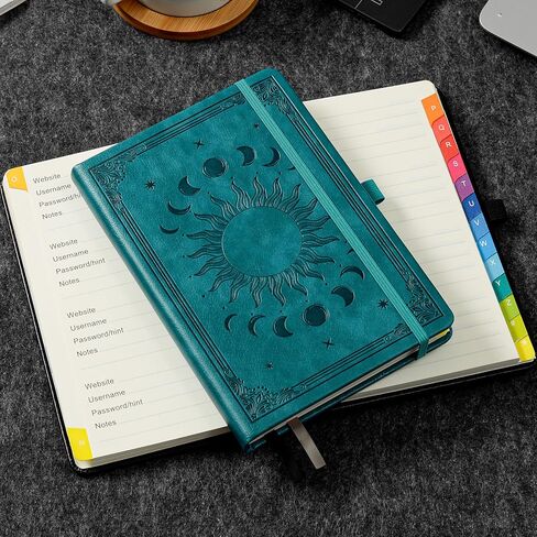 Password Keeper Book: Colorful Alphabetical Tabs, Internet Address Log, Contacts, Anniversaries, Birthdays. Ideal for Home Office.Blue,A5 (5.7"×8.4") in Saudi Arabia