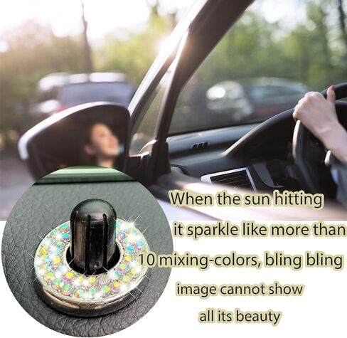 Bling Car Interior Accessories Car Bling Accessories for Women Rhinestone Car Interior Accessories Bling Inner Car Door Lock Bling Car Accessories for women for C Class Accessories in Saudi Arabia