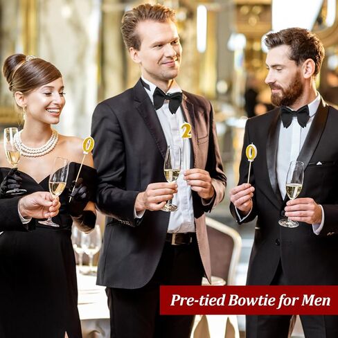 Tuxedo Bow Tie, Oversized Bow Ties for Men Big Black Bowtie Adjustable Oversize Horn Black Bow Ties for Men Pre Tied Bowtie Solid Color for Vintage Tuxedo Parties Wedding Graduation Formal Wear in Saudi Arabia