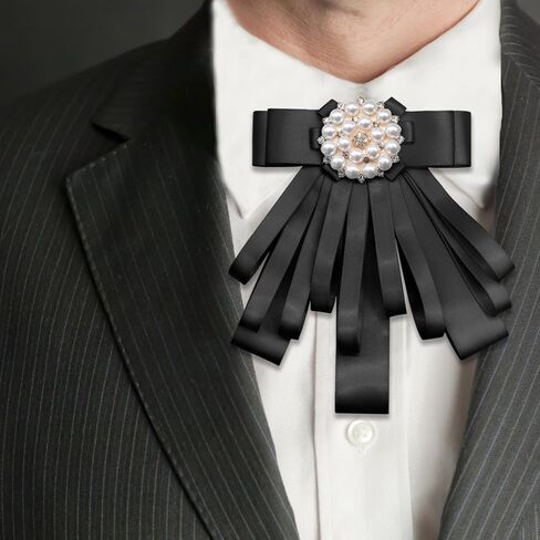 Womens Tie Black Pre Tied Bow Tie for Men/Women Ribbon Bow Tie for Party Wedding in Kuwait