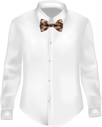 Men's Wollow Wooden Bow Tie With Bits Of Wood in Saudi Arabia