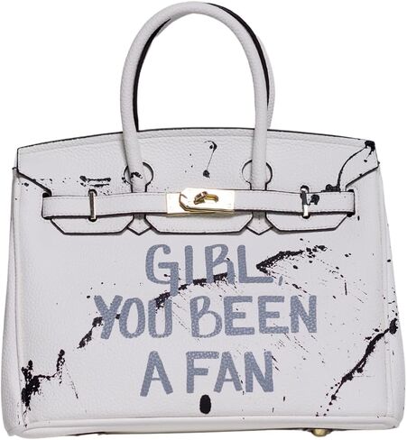 35 CM, Top Handle Handbag, Silver Hardware in Saudi Arabia