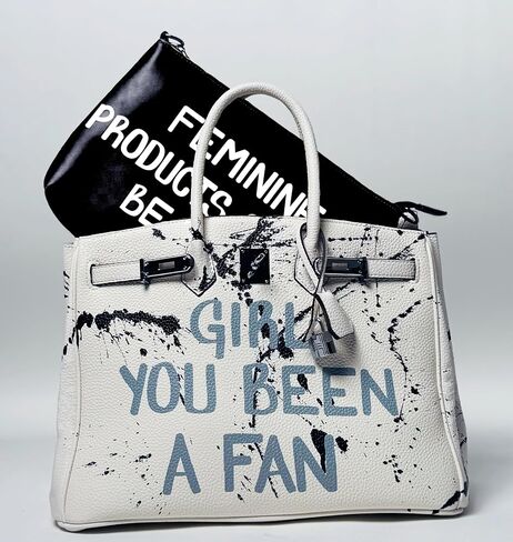 35 CM, Top Handle Handbag, Silver Hardware in Saudi Arabia