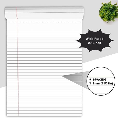 Legal Pads 5 x 8, Note Pads College Ruled, Small Notepads Colored, Micro Perforated Notepad, Double-Side Lined Paper Pads 4 Pack, 40 Sheets Per Writing Pad for Work School College Office Home in Saudi Arabia