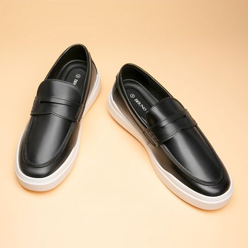 أحذية برونو مارك الرجالية بدون كعب وأحذية سهلة الارتداء | أحذية رجالية مريحة وخفيفة الوزن كاجوال | المتسكعون بيني الكلاسيكية in Kuwait