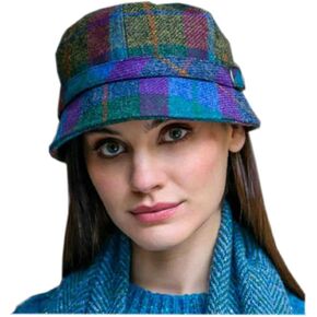 Ladies Plaid Flapper Hat | Imported from Ireland