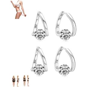 Lymphatic Drainage Earrings for Women Duntify Lymphatic Earrings Lymphdetox Germanium Earrings Acupressure Cuff Earrings Rhinestone Dangle Earrings Jewelry Gifts