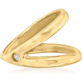 RS Pure by Ross-Simons 14kt Yellow Gold Single Ear Cuff