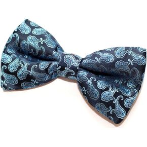 Retreez Classic Paisley Pattern Woven Microfiber Pre-tied Bow Tie (5")