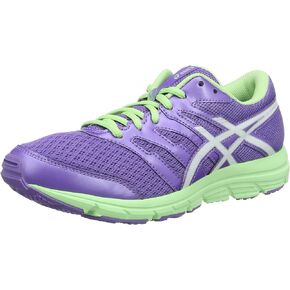 ASICS Gel-Zaraca 4 GS Kids Running Shoes, Purple/Lime, 7 Big Kid