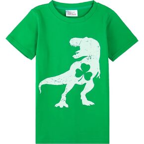 HH Family Kids St. Patrick’s Day Shirt Boys and Girls Green T-Shirt Clothing 4-12 Years in Kuwait