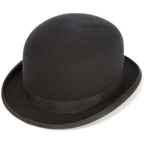 Grahoe Derby Bowler Hat Costume Hats for Men Women Unisex Cosplay Party Fancy Black Bowler Hat Costume Church Hat Halloween Costume