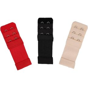 Bra Strap Extender Back Extension Underwear Belt for Women Lady 2 Hooks 3 Rows