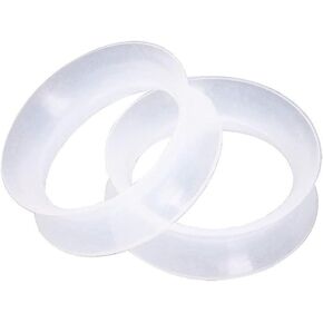 Pierced Owl - Ultra Thin Silicone Glow in the Dark Double Flared Saddle Tunnels, Sold as a Pair