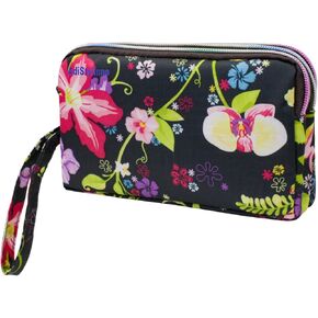 محفظة معصم، حقيبة يد ذات سعة كبيرة مقاومة للماء 3 أقسام مع سحابات وحزام معصم in Kuwait