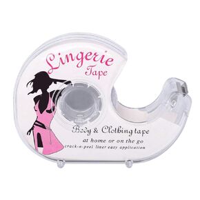 Double Sided Body Tape Clear Fabric Adhesive Bra Tape Clothing Tape with Dispenser for Clothes Dress Bra