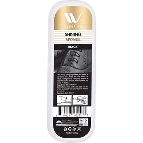 Premium Quality Black Shoe Shine Sponge,Shining Luxury Leather, Shoe Cleaner