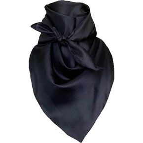 Solid Cowboy Wild Rag 100% Silk Scarf Bandana Multiple Colors L 34.5" and XL 42"