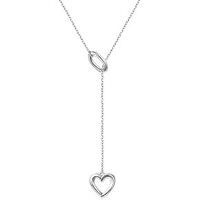 Long Necklace 925 Sterling Silver Adjustable Y Shaped Lariat Chain Necklace for Women Teen Girls in Kuwait