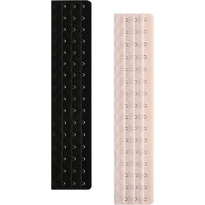Bzybel Corset حمالة الصدر 7-18 خطاف تباعد 1.9 سم، أسود، مقاس واحد, أسود, One Size in Saudi Arabia
