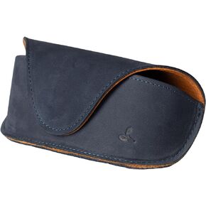 Snakehive Hard Glasses Case - Real Leather Eyeglasses Case for Men and Women - Reading Glasses Pouch