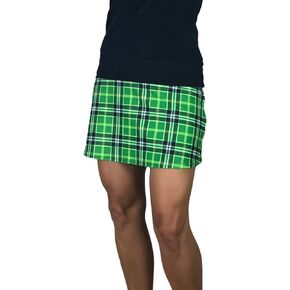 Green Plaid Slim Golf Skort - Made in USA