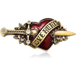 Belt Buckle for Women, Love Hunts Belt Buckles with A Sword, Western Belt Buckle for Teens Girls Boys Men