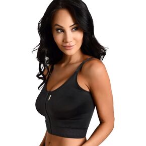 macom Longline Ultimate Bra - Front Closure Post Surgery Compression Bras - Adjustable Straps - Wirefree