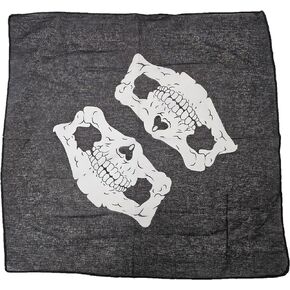 Skull Jaw Bone Bandana Head Wrap Face Mask Neckerchief Scarf