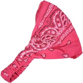 Motique Accessories Black Wide and Stretchy Bandana Headwrap in Kuwait