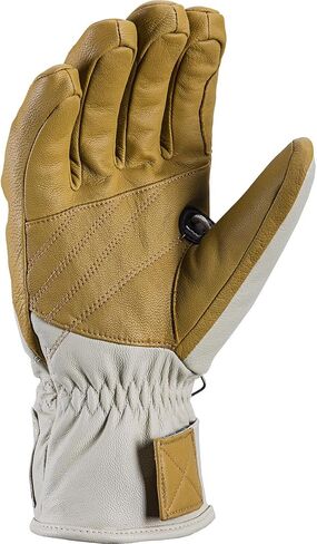 LEKI Rubic 3D Ski Gloves - Tan/Off-White Large in Saudi Arabia
