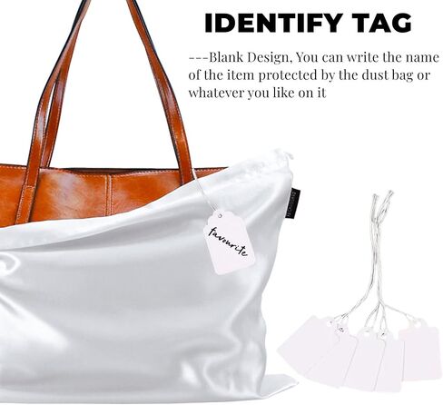 FEICHANGHAO 12 حزمة أكياس الغبار لحقائب اليد تخزين حقيبة ملابس حريرية مع الرباط حقيبة تخزين السفر لحقيبة اليد محفظة الأحذية الأحذية in Kuwait