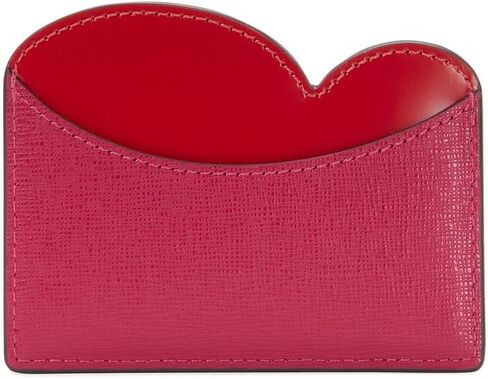 Kate Spade New York Pitter Patter Smooth Leather Card Holder Red Multi One Size in Saudi Arabia