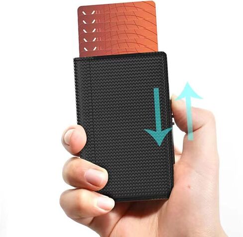 حامل بطاقات الائتمان من الفولاذ المقاوم للصدأ بتقنية RFID، محفظة معدنية رفيعة للرجال والنساء لرخصة القيادة، وبطاقات الهوية، وبطاقات الائتمان، أو بطاقات العمل (شبكة ذهبية وردية 10) in Kuwait