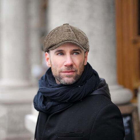 Rimosnn Men's Classic Newsboy Hat 8 Panel Wool Blend Herringbone Flat Ivy Gatsby Cabbie Driving Tweed Cap in Kuwait