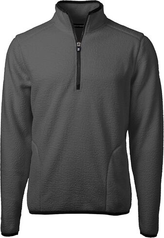 سترة Cutter & Buck Cascade Eco Sherpa Fleece للرجال بسحاب ربع سنوي in Saudi Arabia