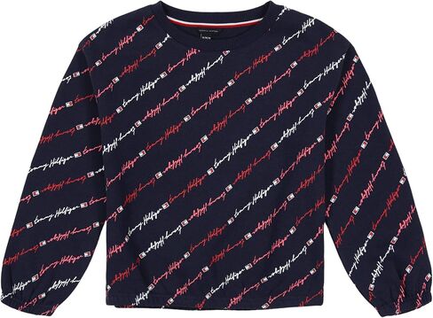 Tommy Hilfiger Girls' Fleece Pullover Crewneck Sweatshirt in Saudi Arabia