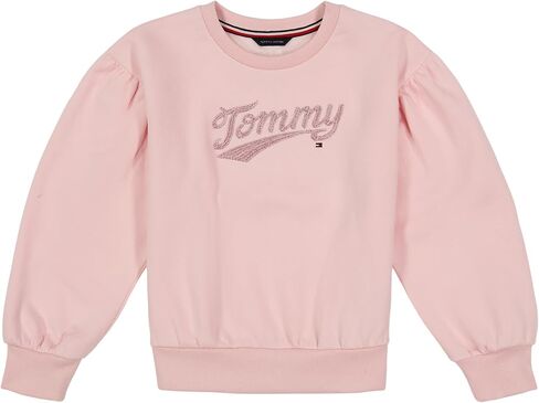 Tommy Hilfiger Girls' Fleece Pullover Crewneck Sweatshirt in Saudi Arabia