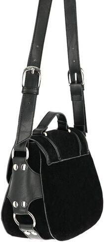 Restyle Triple Goddess Pagan Bag Moon Phases Gothic Wicca Vegan Suede Handbag in Saudi Arabia