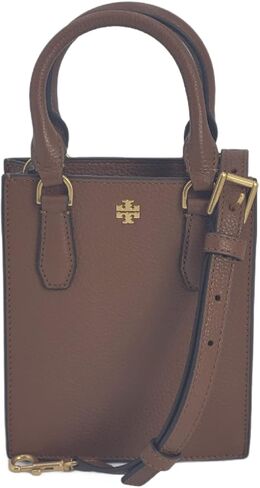 Tory Burch 138274 Blake Cortado Light Brown/Pink Moon With Gold Hardware Women's Mini Shopper Top Handle Bag in Saudi Arabia