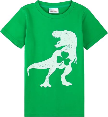 HH Family Kids St. Patrick’s Day Shirt Boys and Girls Green T-Shirt Clothing 4-12 Years in Kuwait