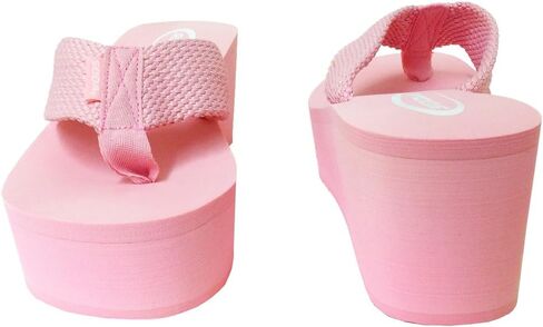 Soda Women's Oxley Cute Nylon Flip-Flop Platform Wedge Sandals in Saudi Arabia