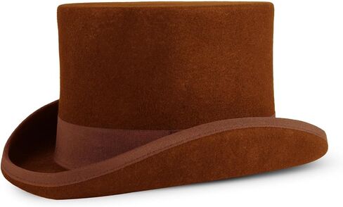 قبعة علوية من الصوف واللباد من بونتشوال جود، قبعة تنكرية طويلة بتصميم فيكتوري بطول 5 انش، هدايا للرجال لحفلات الرقص والكريسماس in Kuwait