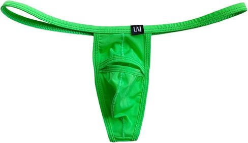 Faringoto Men's Ice Silk Open Thong U Convex Men's Small Underpants T Pants in Saudi Arabia