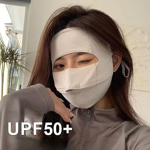 Face UV Face Covering UPF 50+ Women Sun Protection Face Mask Washable Reusable for Running Outdoors in Saudi Arabia
