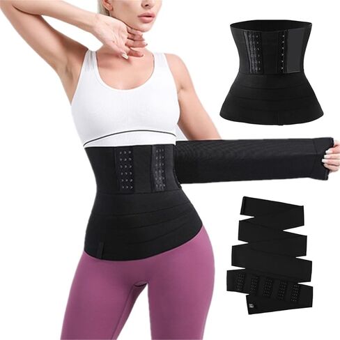 Waist Trainer For Women Lower Belly Fat Tummy Control Shapewear Postpartum Plus Size Fajas Corset Wrap Waist Flat Band in Saudi Arabia