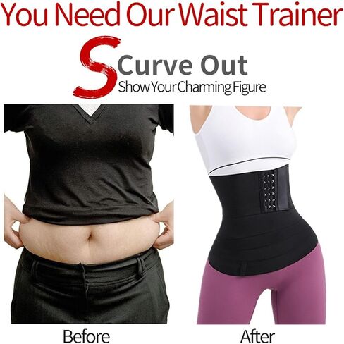 Waist Trainer For Women Lower Belly Fat Tummy Control Shapewear Postpartum Plus Size Fajas Corset Wrap Waist Flat Band in Saudi Arabia