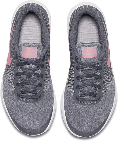 Nike Girl's Flex Contact (GS) Running Shoe Light Carbon/Sunset Pulse Size 6 M US in Saudi Arabia